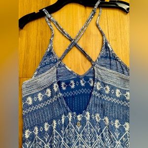 Roxy Blue Palm Maxi Dress Size XS